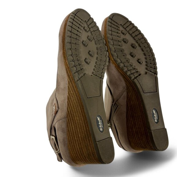 Dr. Scholl's Women's Create Ankle Wedge Booties Size 9.5M Taupe Brown - Picture 15 of 15